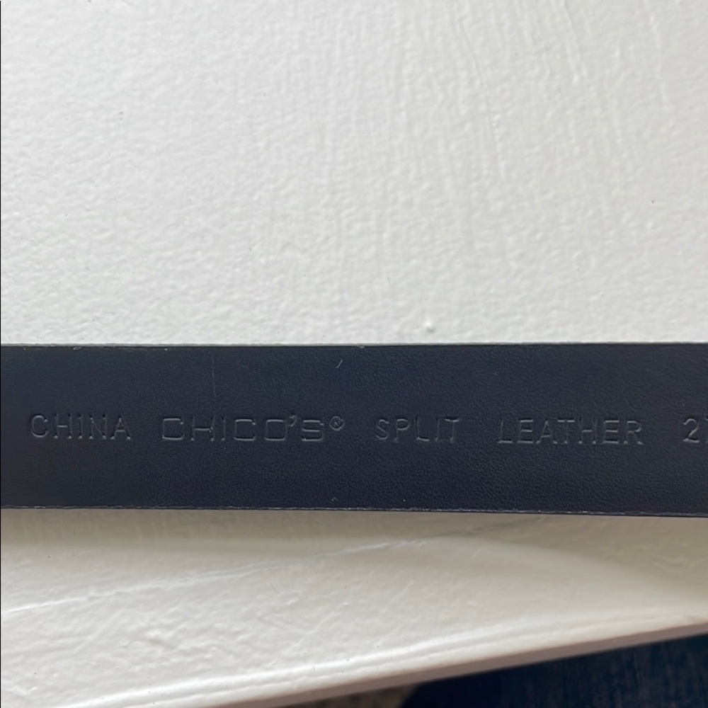 Chico's Black and Silver Art Deco Belt - Picture 2 of 6